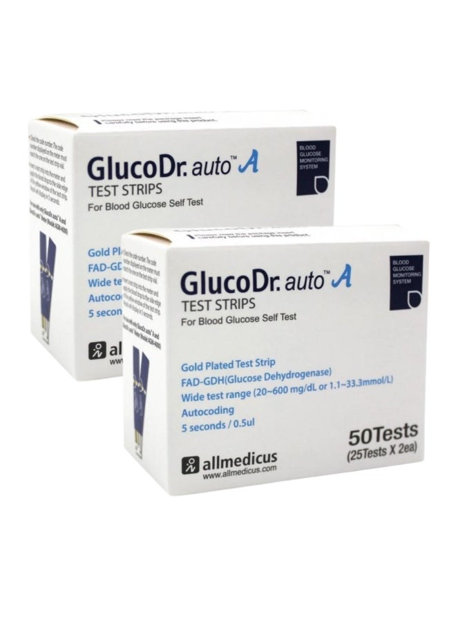 Gluco Dr SAVERS BUNDLE: 2 Boxes of GlucoDr Auto Blood Glucose Test Strips - Image 1